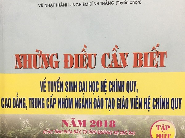 Cẩm nang tuyển sinh ĐH thiếu sót: NXB Giáo dục Việt Nam nói gì? Cuốn những điều cần biết về tuyển sinh được NXB Giáo dục Việt Nam chính thức phát hành tại hệ thống các nhà sách của NXB trên toàn quốc