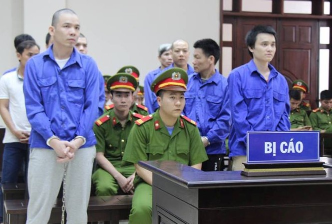 Y án sơ thẩm tử tù trốn tại Nguyễn Văn Tình Các bị cáo tại phiên phúc thẩm.