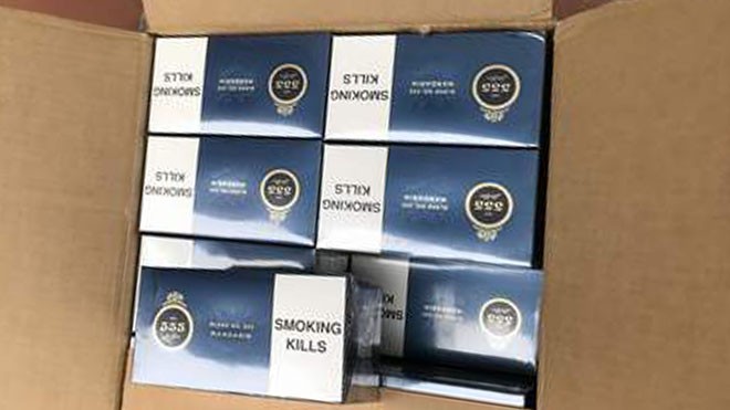 Bắt vụ vận chuyển 58.000 bao thuốc lá ngoại trị giá hơn 1,7 tỷ đồng Tang vật liên quan bị thu giữ