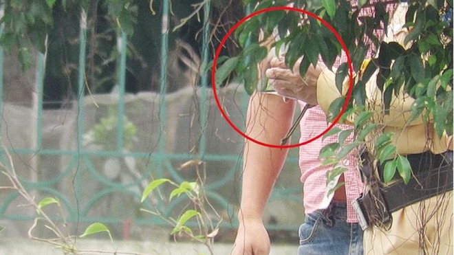 Nghi 'làm luật' trên quốc lộ: Trưởng phòng CSGT Thái Bình nói gì? Ảnh cắt từ clip