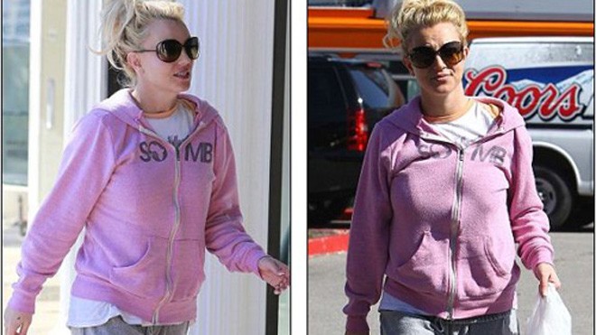 Britney Spears lôi thôi ra phố Britney Spears lôi thôi ra phố