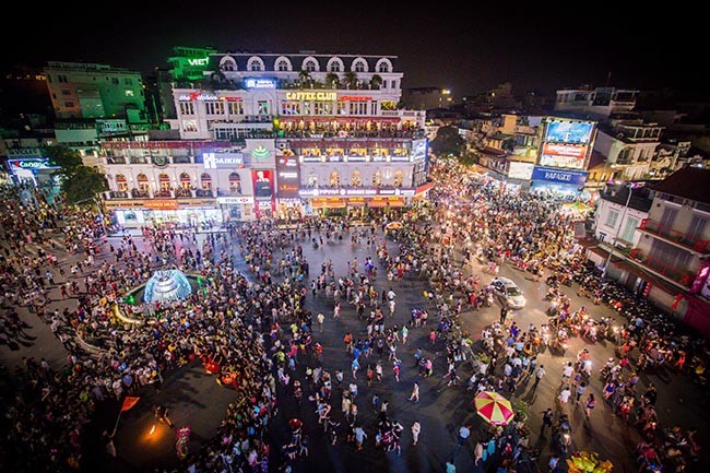 Mở rộng không gian đi bộ hồ Hoàn Kiếm Không gian đi bộ Hồ Gươm