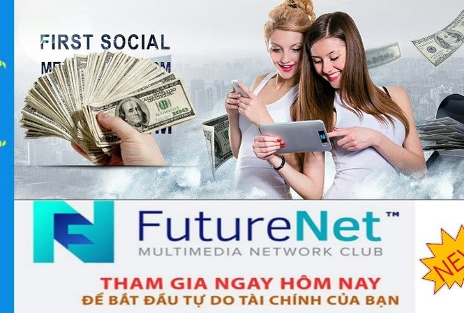 FutureNet kinh doanh đa cấp trái phép trên mạng Dù chưa được cấp phép kinh doanh đa cấp nhưng FutureNet đã quảng bá, phát triển mạng lưới