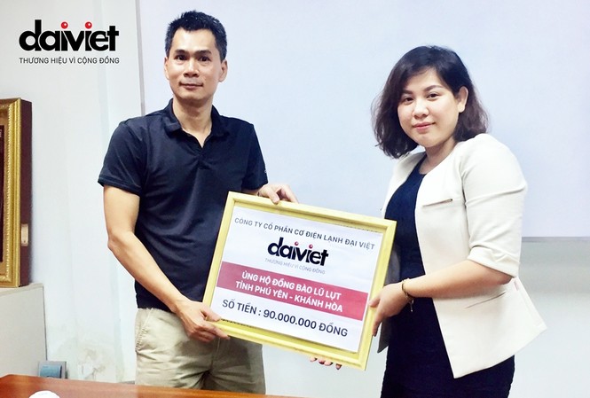 Cơ điện lạnh Đại Việt cùng Báo Tiền Phong ủng hộ đồng bào bão lũ miền Trung Cơ điện lạnh Đại Việt cùng Báo Tiền Phong ủng hộ đồng bào bão lũ miền Trung