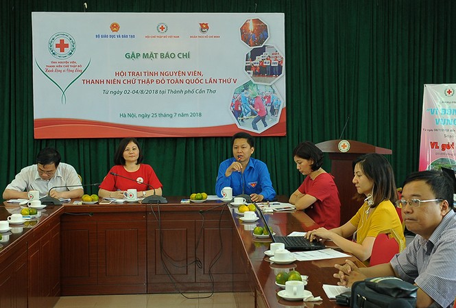 512 đại biểu tham dự Hội trại tình nguyện viên, thanh niên Chữ thập đỏ Chương trình họp báo giới thiệu Hội trại Tình nguyện viên, thanh niên Chữ thập đỏ toàn quốc lần thứ V