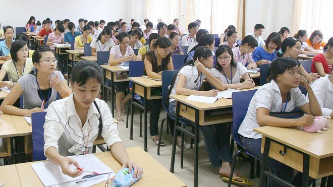 Dừng tuyển sinh đại học 207 ngành: Phải truy ngược trách nhiệm Sinh viên Đại học Dân lập Thăng Long. ảnh: Như ý