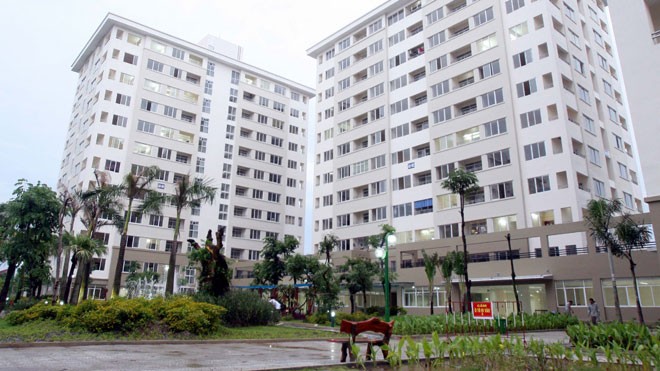Người thu nhập thấp dễ dàng có nhà hơn? Khu nhà ở xã hội Đặng Xá, Gia Lâm, Hà Nội. Ảnh: như ý