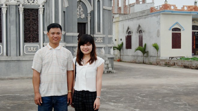 Em đã tìm thấy hai anh giữa đời tấp nập Quyên cùng anh Vũ Văn Kỷ. Ảnh nhân vật cung cấp