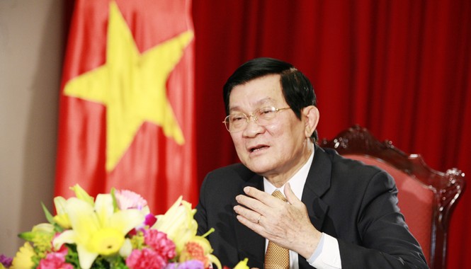 Xứng đáng với sự tin cậy và ủy thác của nhân dân Chủ tịch nước Trương Tấn Sang. Ảnh: Hồng Vĩnh