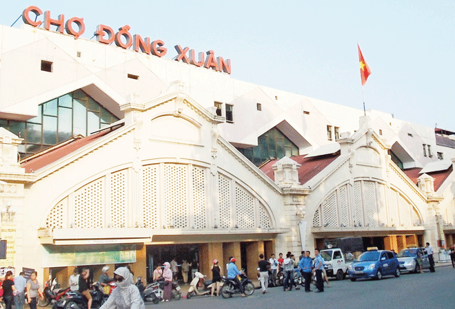 Chợ Đồng Xuân biểu tượng phố cổ Hà Nội Chợ truyền thống Đồng Xuân hơn 100 tuổi