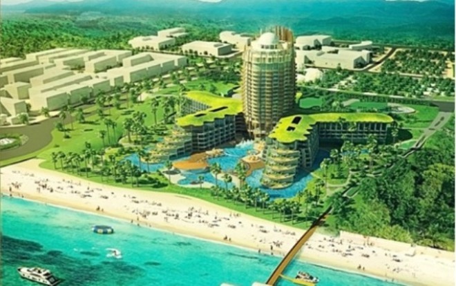 Bất động sản ở Phú Quốc đang “nóng” lên Phối cảnh tổng thể một dự án bất động sản ở Phú Quốc. Ảnh minh họa