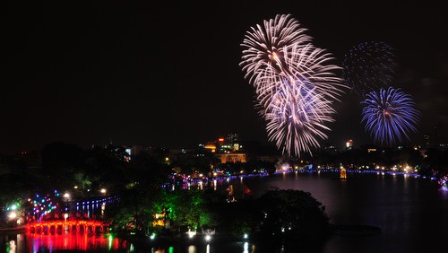 Hà Nội bắn pháo hoa 29 điểm đêm Giao thừa Hà Nội bắn pháo hoa 29 điểm đêm Giao thừa