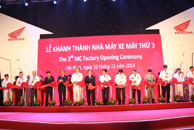 Honda Việt Nam khánh thành nhà máy “120 triệu đô” Honda Việt Nam khánh thành nhà máy “120 triệu đô”