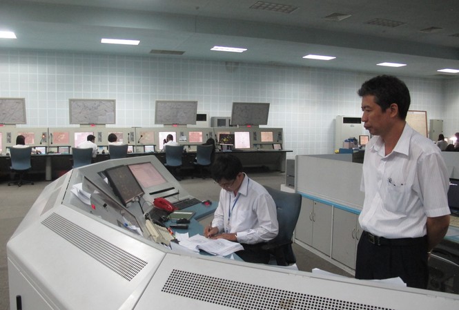 Đình chỉ 5 người vụ tê liệt Trung tâm Kiểm soát bay đường dài Khu vực điều hành của Trung tâm Kiểm soát bay đường dài Hồ Chí Minh. Ảnh: Sỹ Lực.