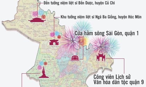 6 điểm bắn pháo hoa mừng Tết Giáp Ngọ ở TP HCM 6 điểm bắn pháo hoa mừng Tết Giáp Ngọ ở TP HCM