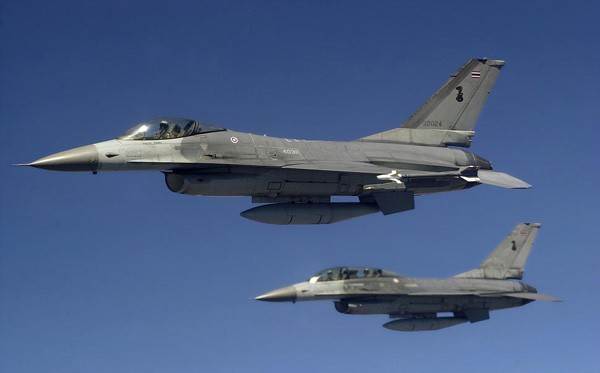 Chiến đấu cơ F-16 Thái Lan bị rơi, phi công thiệt mạng Tiêm kích F-16 của Không quân Thái Lan - Ảnh: Không quân Thái Lan