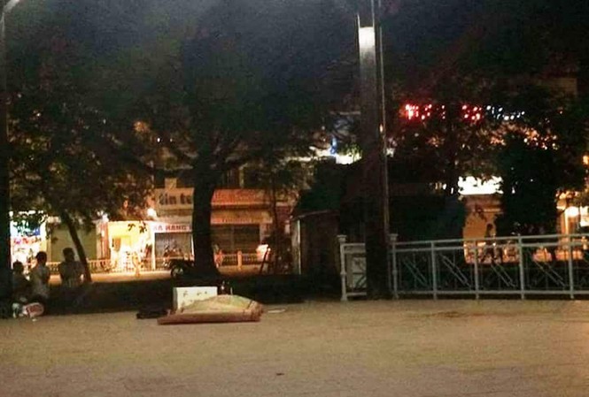 Phát hiện người đàn ông tử vong bất thường trong công viên Hiện trường vụ việc.