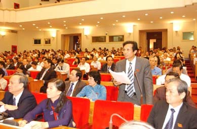 Dùng thẻ điểm danh đại biểu Quốc hội Dùng thẻ điểm danh đại biểu Quốc hội