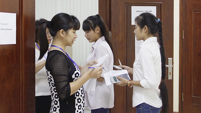 Mạo danh ĐH Quốc gia Hà Nội tổ chức luyện thi và thi thử Ảnh:VNU