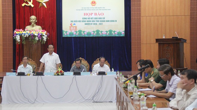 Ông Lê Phước Hoài Bảo trúng cử HĐND tỉnh Quảng Nam Họp báo công bố kết quả bầu cử HĐND tỉnh Quảng Nam