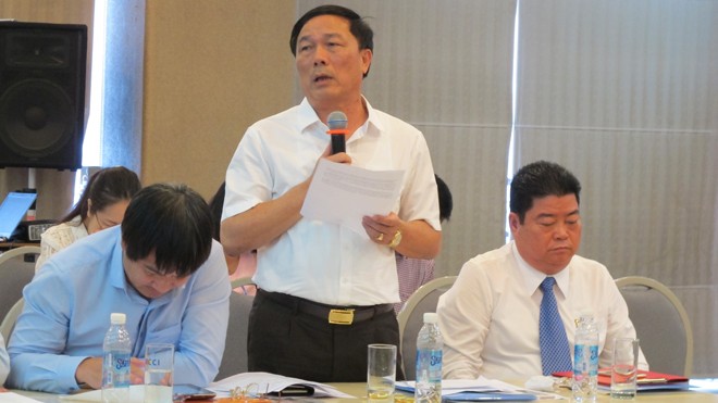 Doanh nghiệp nhỏ và vừa như…“cá nằm trên thớt” Ông Nguyễn Văn Đệ, Chủ tịch Hiệp hội DN Thanh Hoá cho rằng, DN nhỏ và vừa như “cá nằm trên thớt”. Ảnh: Phạm Anh