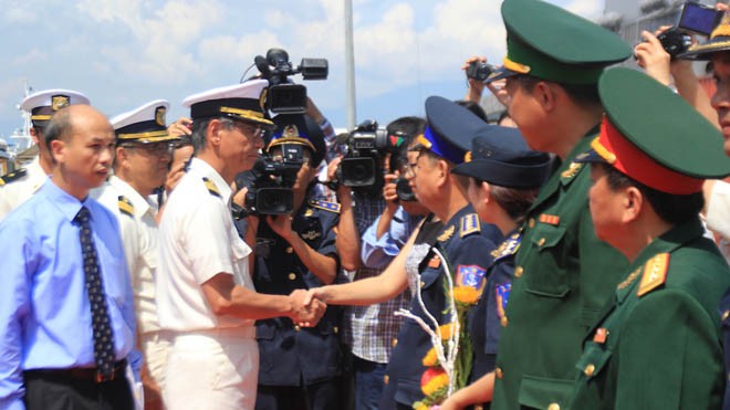 Tàu Kojima của lực lượng Bảo vệ bờ biển Nhật Bản ghé Đà Nẵng Lễ đón tiếp thủy thủ đoàn tàu Kojima