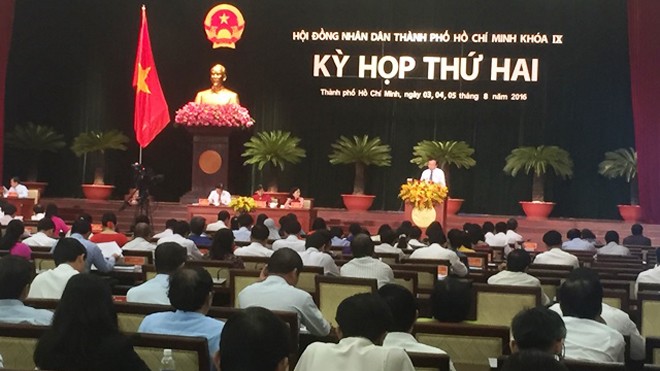 HĐND TPHCM sẽ Toàn cảnh kỳ họp thứ 2 HĐND TPHCM khoá IX. Ảnh: Quốc Ngọc