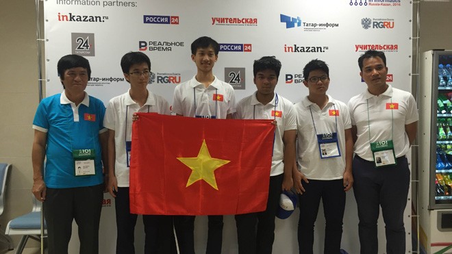 Đoàn Việt Nam đoạt 2 Huy chương Vàng Olympic Tin học quốc tế Cả 4/4 thí sinh dự thi Olympic Tin học quốc tế năm 2016 đều đoạt Huy chương