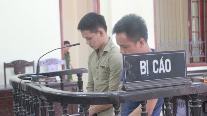 Nhét ma túy trong ô tô đồ chơi cầm đi tiêu thụ, lĩnh án 20 năm tù Hai bị cáo cúi đầu nhận tội trước vành móng ngựa