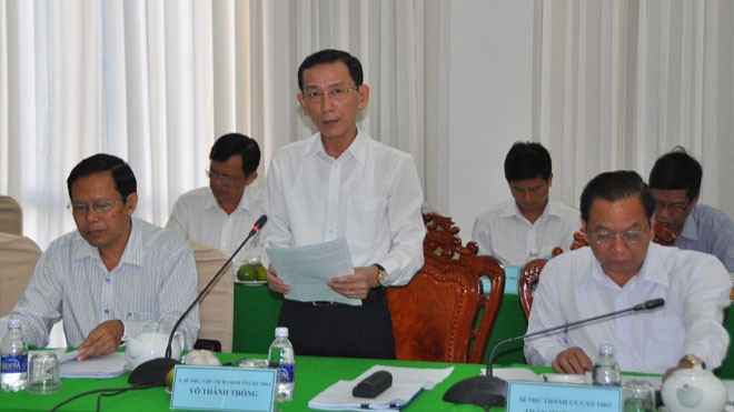 Yêu cầu Cần Thơ giải trình việc bổ nhiệm ông Vũ Minh Hoàng Ông Võ Thành Thống, Chủ tịch UBND thành phố Cần Thơ phát biểu