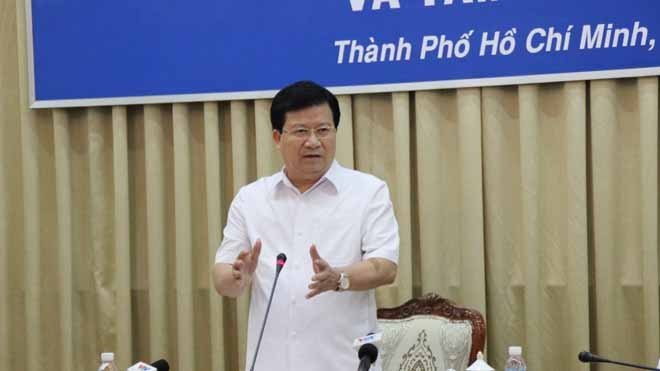 TPHCM và Đồng Nai từng tranh chấp địa giới hành chính Phó Thủ tướng Trịnh Đình Dũng tại buổi làm việc.