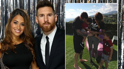 Lộ giới tính con thứ 3 của ngôi sao Messi Lộ giới tính con thứ 3 của ngôi sao Messi