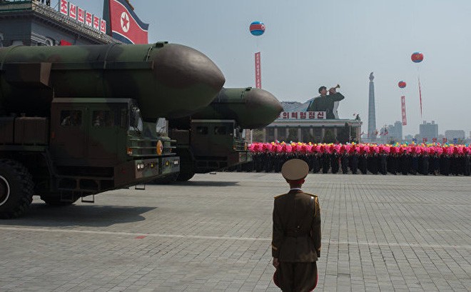 Nguy cơ chiến tranh Mỹ – Triều Tiên ngày càng gia tăng Ảnh: KCNA