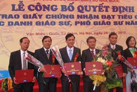 41 hồ sơ bị loại sau khi rà soát danh sách GS,PGS năm 2017 Ảnh mang tính minh họa