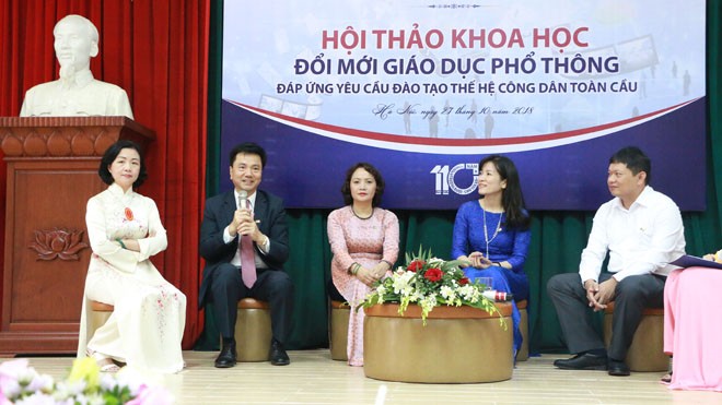 Bàn về thế hệ công dân toàn cầu ở ngôi trường 110 năm tuổi Các đại biểu tham gia trao đổi về đổi mới giáo dục phổ thông trước yêu cầu đào tạo thế hệ công dân toàn cầu