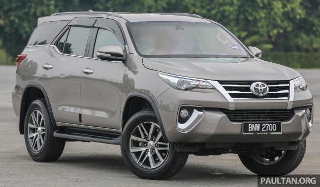 Toyota Hilux, Fortuner và Innova được nâng cấp tại Malaysia Toyota Fortuner tại thị trường Malaysia.