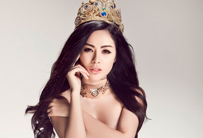 Victoria Phương Nguyễn bán nude nóng bỏng Hoa hậu châu Á tại Mỹ 2012 Victoria Phương Nguyễn
