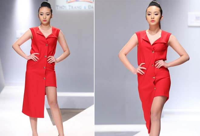 Mẫu teen Bảo Trân mặc váy lệch tà, khoe chân gợi cảm Mẫu teen Bảo Trân mặc váy lệch tà, khoe chân gợi cảm