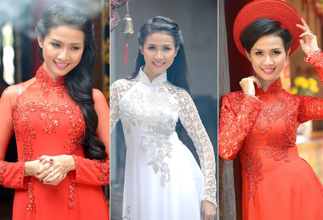 Phan Thị Mơ đẹp 'ngẩn ngơ' với áo dài ba miền Phan Thị Mơ đẹp 'ngẩn ngơ' với áo dài ba miền