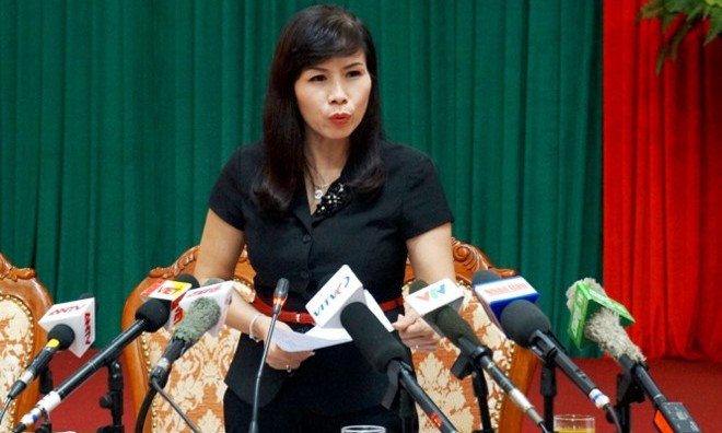 Phó Chủ tịch quận phủ nhận 'gọi công an ra trông xe để ăn bún' Bà Lê Mai Trang, Phó chủ tịch UBND quận Thanh Xuân. Ảnh: Báo Chất lượng Việt Nam.