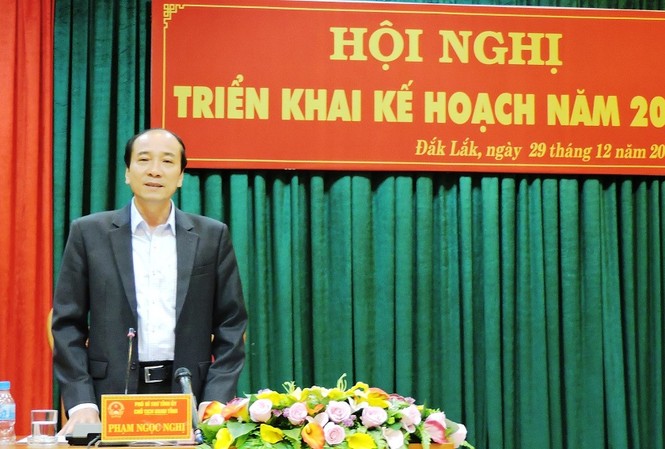 Đắk Lắk: Chi ngân sách gần gấp 3 lần thu Ông Phạm Ngọc Nghị Chủ tịch UBND tỉnh Đắk Lắk đề ra hướng phấn đấu năm 2018