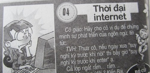 Cười với học trò: Ngôn ngữ thời đại Internet Cười với học trò: Ngôn ngữ thời đại Internet