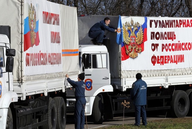 Nga gửi chuyến hàng viện trợ thứ bảy sang miền Đông Ukraine Nga gửi chuyến hàng viện trợ thứ bảy sang miền Đông Ukraine