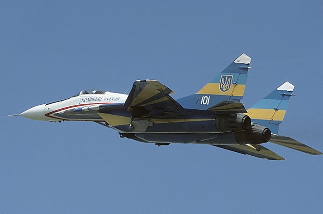Ly khai miền Đông tuyên bố bắn hạ chiến đấu cơ Ukraine Một tiêm kích Mig-29 của quân đội Ukraine.
