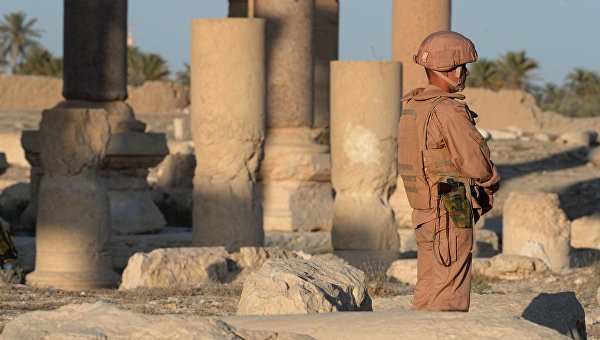 Nga bác tin xây dựng căn cứ ở thành cổ Palmyra Nga bác tin xây dựng căn cứ quân sự mới ở Syria. Ảnh: RIA Novosti
