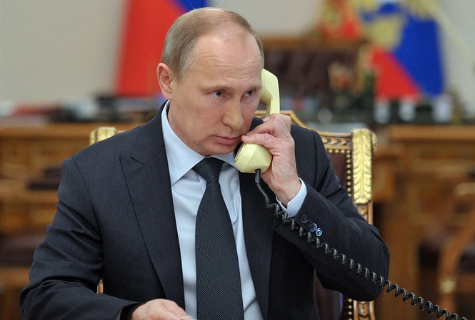 Lãnh đạo Nga – Pháp – Đức điện đàm về Ukraine Tổng thống Nga Vladimir Putin. Ảnh: Tass