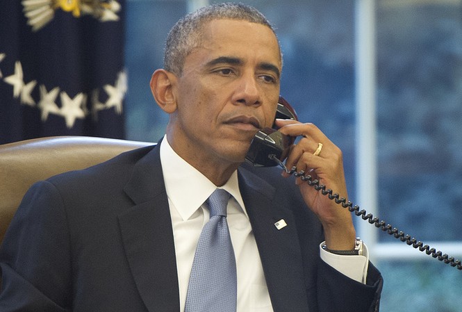 Ông Obama và Erdogan điện đàm về cuộc đảo chính ở Thổ Nhĩ Kỳ Tổng thống Mỹ Barack Obama. Ảnh: EPA