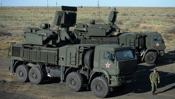 ‘Mãnh thú’ Pantsir-S1 lần đầu khai hỏa ở Kamchatka Nga lần đầu khai hỏa tổ hợp pháo - tên lửa phòng không Pantsir-S1 ở bán đảo Kamchatka. Ảnh: RIA Novosti