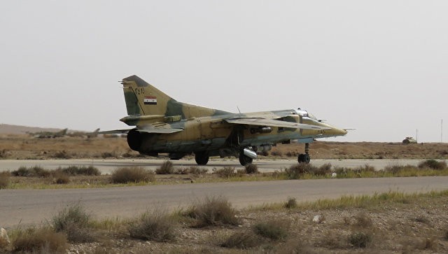 Rộ tin phiến quân IS bắn hạ chiến đấu cơ của quân đội Syria Ảnh: AFP