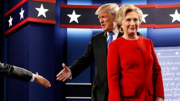 Ông Trump và bà Clinton đều tuyên bố thắng cuộc tranh luận Ảnh: Reuters